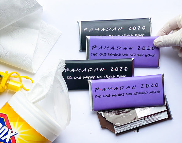 24 Friends Theme Quarantine Eid 2020 candy bar wrappers